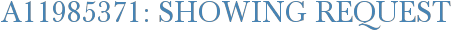 A11985371: Showing Request
