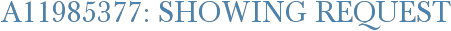 A11985377: Showing Request