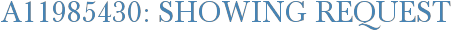 A11985430: Showing Request