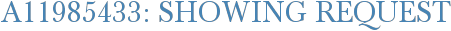 A11985433: Showing Request