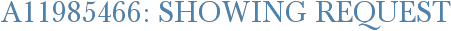 A11985466: Showing Request