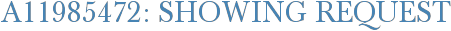 A11985472: Showing Request