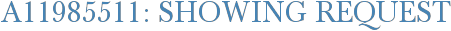 A11985511: Showing Request