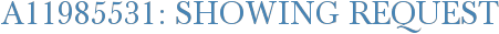 A11985531: Showing Request