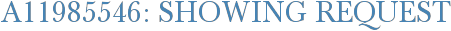 A11985546: Showing Request