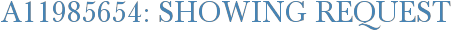 A11985654: Showing Request