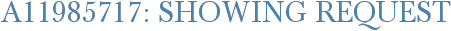 A11985717: Showing Request