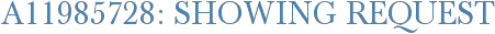 A11985728: Showing Request