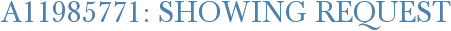 A11985771: Showing Request