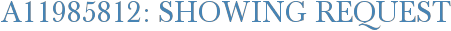 A11985812: Showing Request