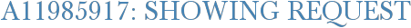 A11985917: Showing Request
