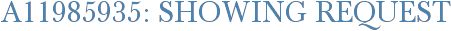 A11985935: Showing Request
