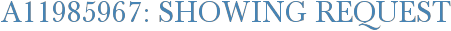 A11985967: Showing Request