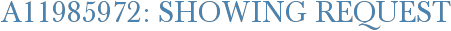 A11985972: Showing Request