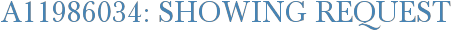 A11986034: Showing Request