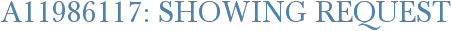 A11986117: Showing Request