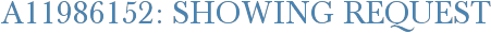 A11986152: Showing Request