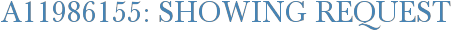 A11986155: Showing Request