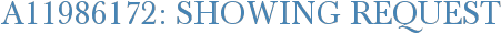A11986172: Showing Request