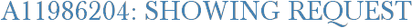 A11986204: Showing Request