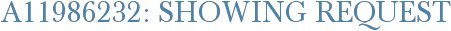 A11986232: Showing Request