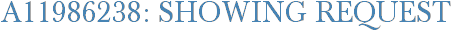A11986238: Showing Request