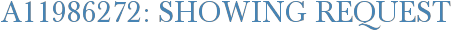 A11986272: Showing Request