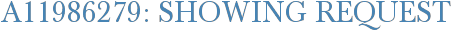 A11986279: Showing Request