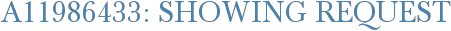 A11986433: Showing Request