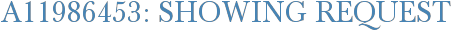 A11986453: Showing Request