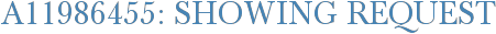 A11986455: Showing Request
