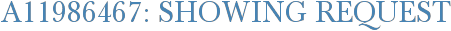 A11986467: Showing Request