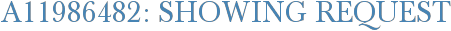 A11986482: Showing Request