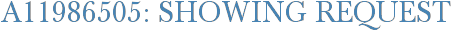 A11986505: Showing Request