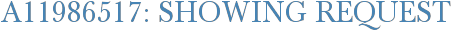 A11986517: Showing Request