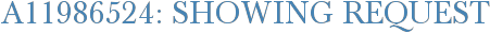 A11986524: Showing Request