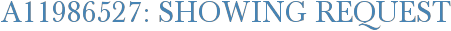 A11986527: Showing Request