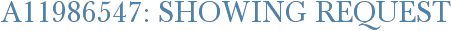 A11986547: Showing Request