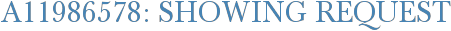 A11986578: Showing Request