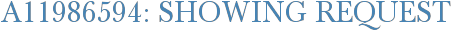 A11986594: Showing Request