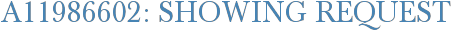 A11986602: Showing Request