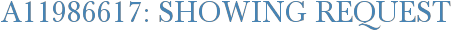 A11986617: Showing Request
