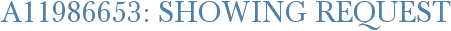 A11986653: Showing Request