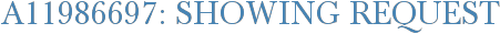 A11986697: Showing Request