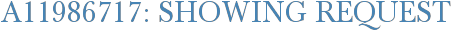 A11986717: Showing Request