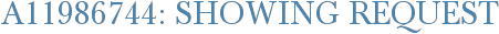 A11986744: Showing Request