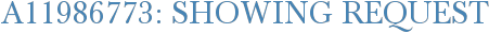 A11986773: Showing Request