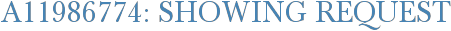 A11986774: Showing Request