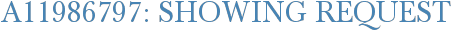 A11986797: Showing Request