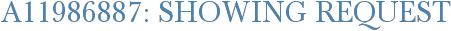 A11986887: Showing Request